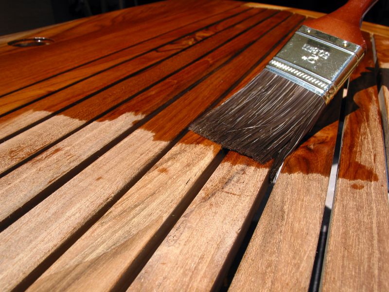 Danish Teak Furniture Refinishing detail